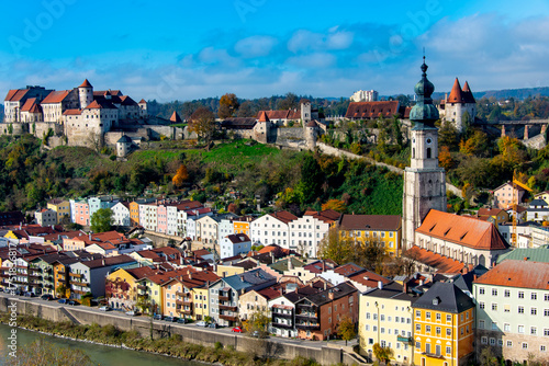 Town of Burghausen in Bavaria - Germany