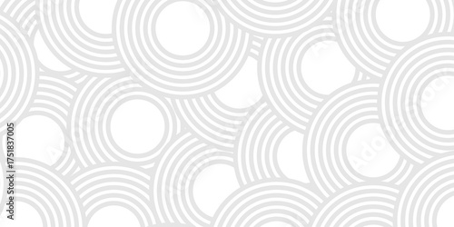 Abstract pattern with circles. Seamless geometric swirl spiral pattern and abstract circle wave lines. Ornament circle overlapping background. Colorful element line pattern.	
