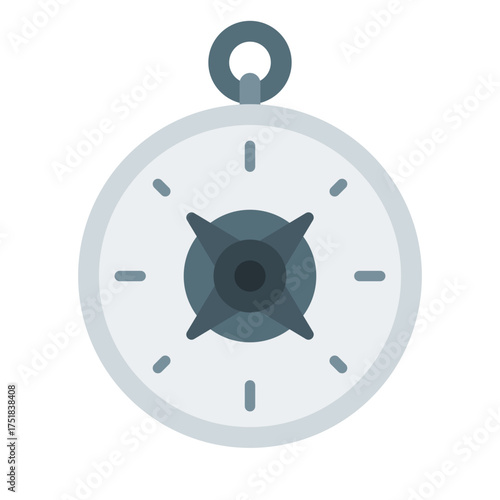 Compass navigation icon. Orientation and direction symbol. Map positioning collection. Flat Icon