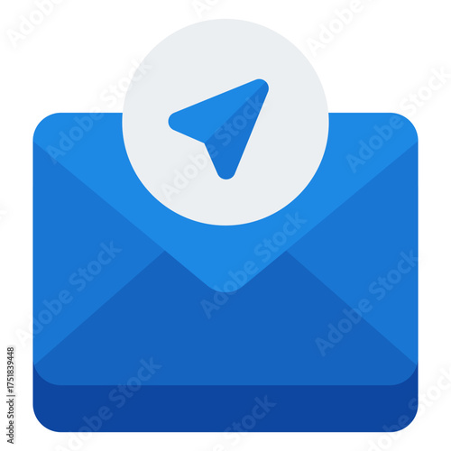 Send mail or message icon. Confirmation delivery. Approved communication collection. Flat Icon