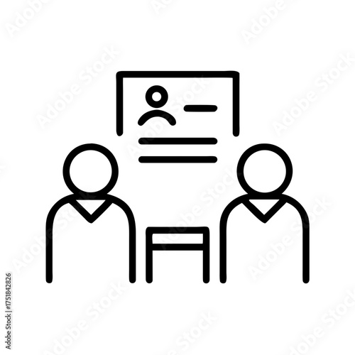 Two people are in a job interview