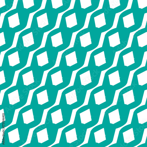 Teal rhombus seamless pattern