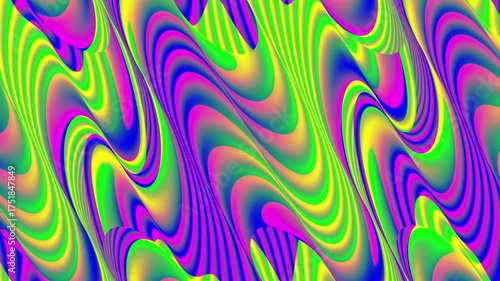 Looping rainbow animated video for background