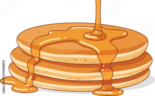 pancakes with honey