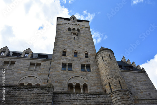 Imperial castle (Zamek Cesarski) in Poznan town, Poland. Facade of historical building