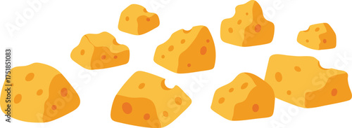 vector illustration of cheese