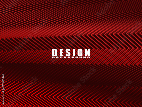 High contrast shiny red and black stripes background. Abstract technology graphic banner design. Vector corporate background.