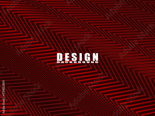 High contrast shiny red and black stripes background. Abstract technology graphic banner design. Vector corporate background.