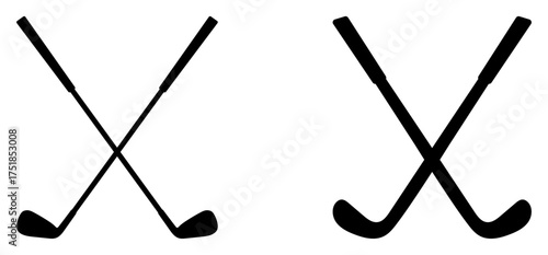 Golf club icon set. perfect for sports equipment, golf course, hobby, games, tournaments, lessons, shop, training, and activity.