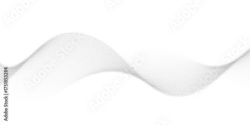 Abstract halftone wave dotted background. Halftone twisted grunge pattern, dot, circle.  Vector modern optical halftone pop art texture for poster, business card, cover, label mock-up, sticker layout