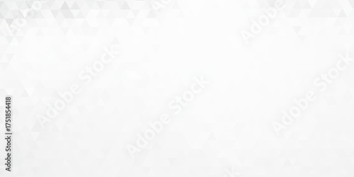 Seamless white triangles mosaic background, Silver geometric shapes pattern or abstract gradient triangular retro shapes,  illustration vector.