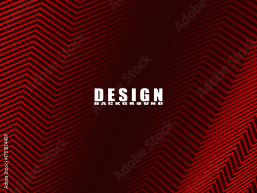 High contrast shiny red and black stripes background. Abstract technology graphic banner design. Vector corporate background.