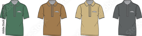 Assorted Polo Shirts Showcase A Spectrum of Colors and Styles for Everyday Wear