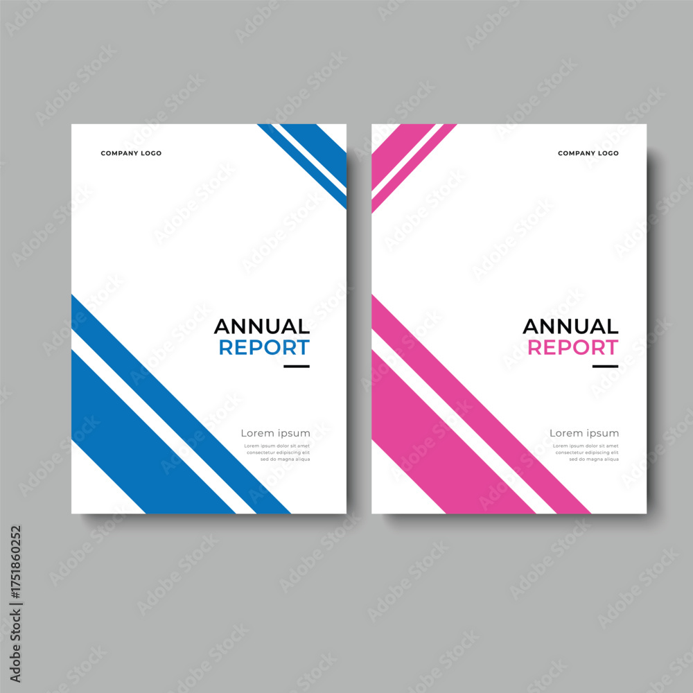 Fototapeta premium annual report business template cover design