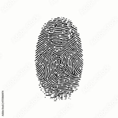 Detailed fingerprint pattern identification for forensic analysis use
