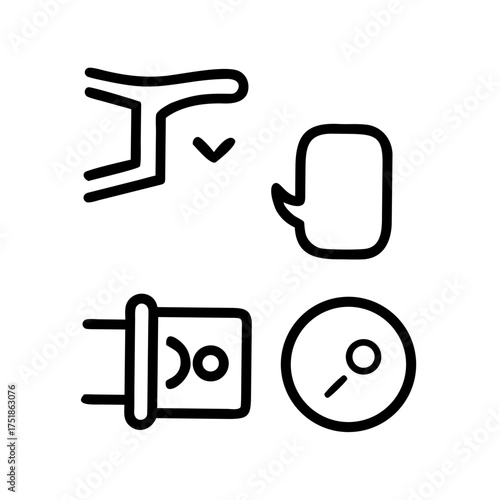 Icon of a bicycle handlebar with speedometer