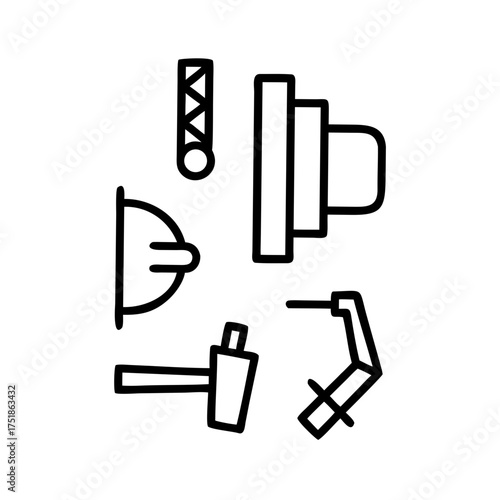 Set of tools for construction and repair work