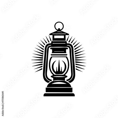 Vintage lantern radiating warm light, symbolizing guidance, nostalgia, and the charm of winter evenings or rustic adventures.
