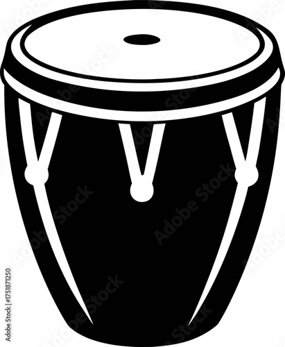 Simple and Stylish Hand Drawn Conga Drum Vector