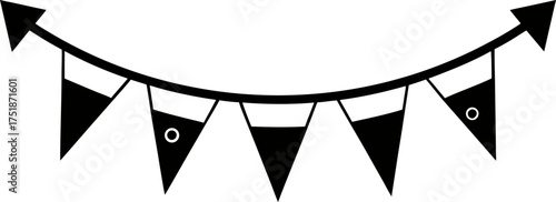 Clean and Modern Birthday Garland Illustration