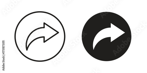 Share icon. Monochrome simple icons for templates, web design