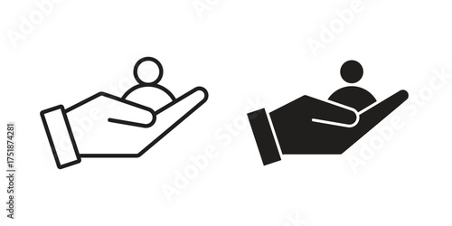 Retention icon. Monochrome simple icons for templates, web design
