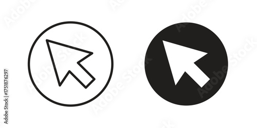 Mouse icon. Monochrome simple icons for templates, web design