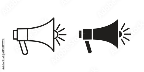 Loud Speaker icon. Monochrome simple icons for templates, web design