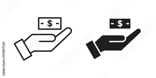 loan icon. Monochrome simple icons for templates, web design