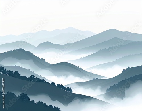 Foggy Landscape Icon