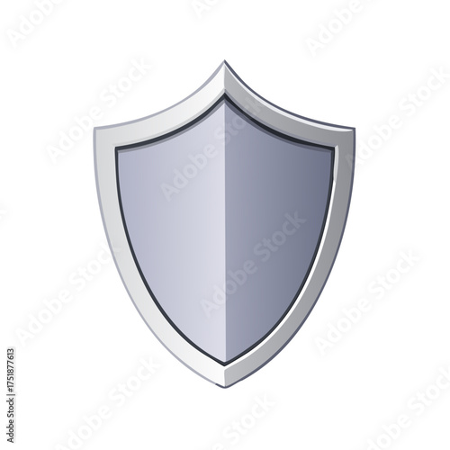 Free Download Sleek silver shield icon symbolizing strong security defense and data protection - GFXLoad