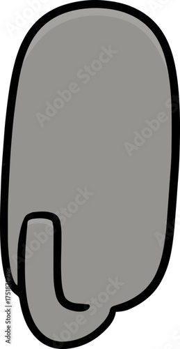 Illustration of wall hook
