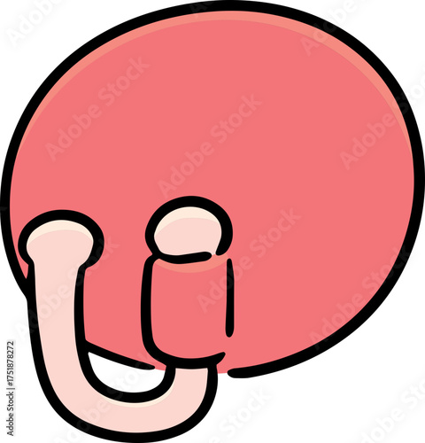 Illustration of wall hook
