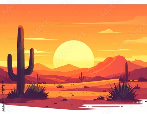 Desert Sunset Icon