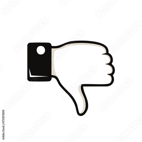 Thumb Down Symbol Icon Gesture Rejection Dislike Negative Feedback Icon