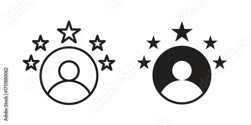 Customer loyalty icon. Monochrome simple icons for templates, web design