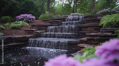 Backyard Water Feature Cascading Waterfall