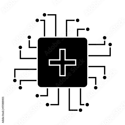 Biotech Chip icon desigbn