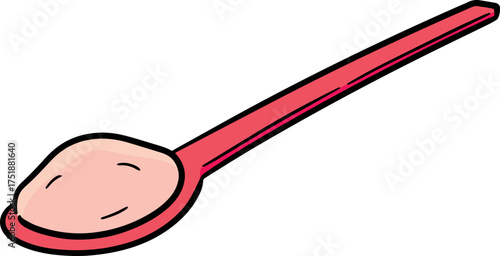 Illustration of spoon of yogurt
