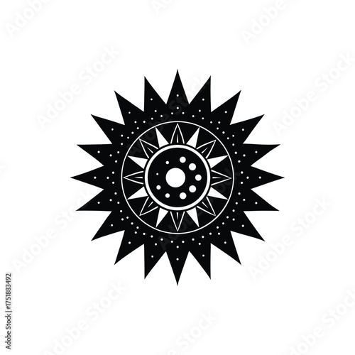 sun symbol vector illustration