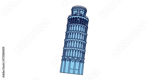 Leaning Tower of Pisa iconic Italian landmark architectural marvel.