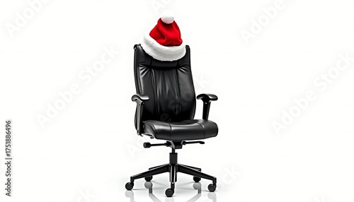 red chair isolated on white