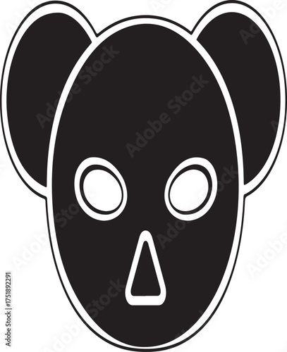 Round ears mask