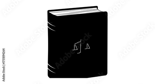 old book isolated on white, Icon of a book with a DJ turntable needle on the cover