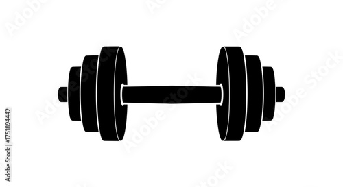 Dumbbell Icon, dumbbell isolated on white background