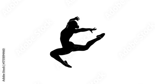 young woman jumping, Dancer Icon