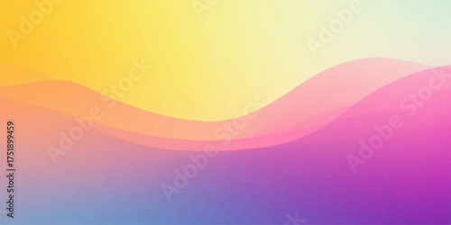 Vibrant gradient wave abstract background with soft blended colors and smooth flowing lines