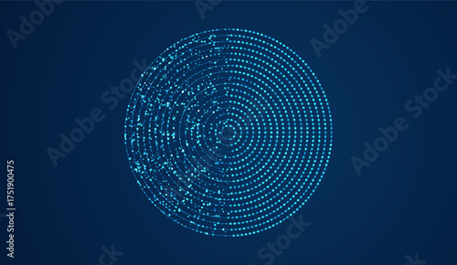 Technology background. Big data visualization concept. Information artificial neural network