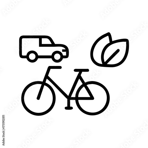 Choosing bicycle over car for ecofriendly travel