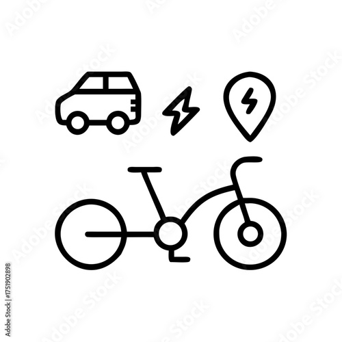 Electric vehicle and bicycle sharing service